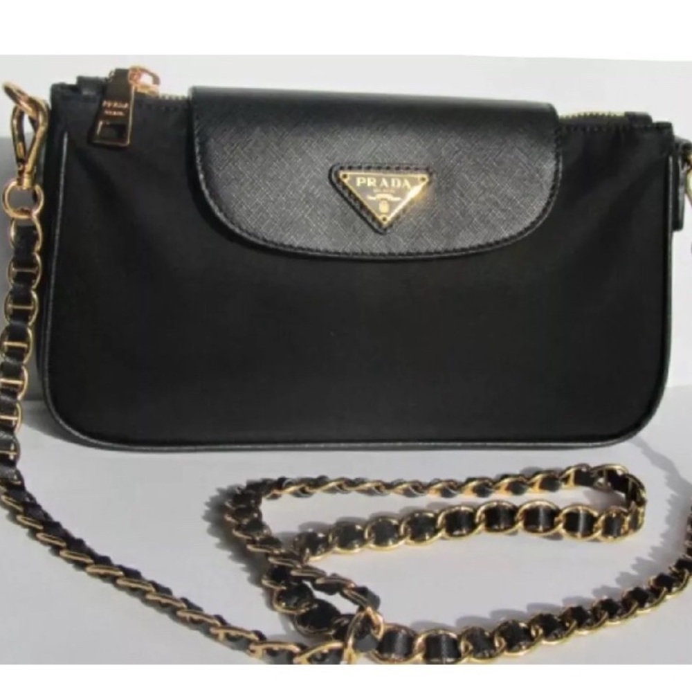 PRADA Tessuto and Saffiano Purse